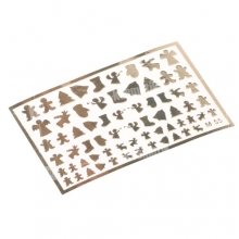 NailTes, Металлизированные наклейки для дизайна  - Золото М55