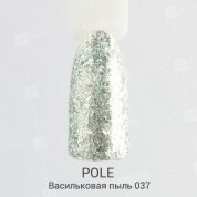 POLE, Гель-лак Glitter №37 - васильковая пыль (8 мл.)
