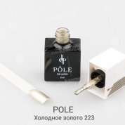 POLE, Цветной гель-лак №223 - холодное золото (8 мл.)