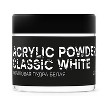 InGarden, Acrylic Powder Classic White - Акриловая пудра белая (20 г.)