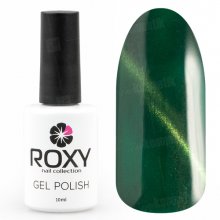 ROXY Nail Collection, Cats eye - Магнитный гель-лак Зеленый сапфир №166 (10 ml.)