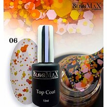 BlooMaX, Top Confetti Топ для гель-лака №06 (12 мл)