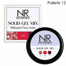 Nail Republic, Solid Gel Mix - Твердые гель-лаки Palette №12 (flash 01,209,174) 3х5 г