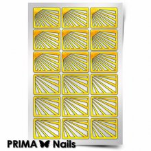 PrimaNails, Трафарет для дизайна ногтей - Лучи солнца