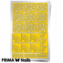 PrimaNails, Трафарет для дизайна ногтей - Принт Горошек