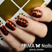 PrimaNails, Трафарет для дизайна ногтей - Принт Горошек