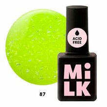 Milk, Rainbow Base - Бескислотная цветная база с ракушкой №87 Glowing Yellow (9 мл)