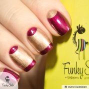 Funky Stick, Трафарет для дизайна ногтей French №1