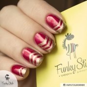 Funky Stick, Трафарет для дизайна ногтей French №3
