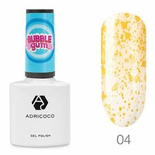AdriCoco, Гель-лак Bubble gum №04 - Сочная папайя (8 мл)