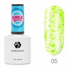 AdriCoco, Гель-лак Bubble gum №05 - Кислотный лимон (8 мл)