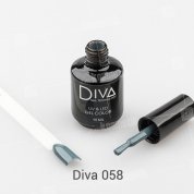 Diva, Gel color - Гель-лак №058 (15 мл.)