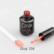 Diva, Gel color - Гель-лак №104 (15 мл.)