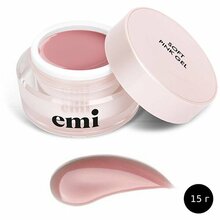 Emi, Soft Pink Gel - Камуфлирующий однофазный гель для моделирования (15 г)