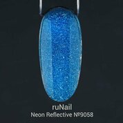ruNail, Гель-лак неоновый светоотражающий №9058 (10 мл)