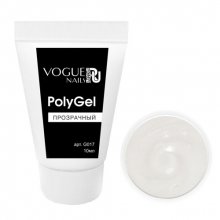 Vogue Nails, PolyGel прозрачный G017 (10 мл.)
