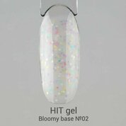 Hit gel, Bloomy base - Цветная база с конфетти №02 (9 мл)