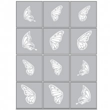 AIRnails, Трафарет Серия LE2-3 Бабочки