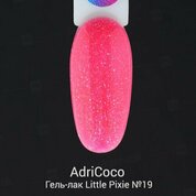 AdriCoco, Гель-лак Little Pixie №19 - Электрический розовый (8 мл.)