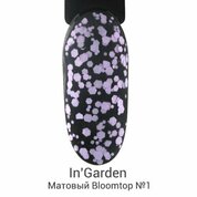 InGarden, Матовый топ с конфетти без липкого слоя - Bloomtop №1 (11 мл)