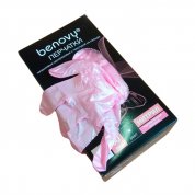 Benovy, Перчатки нитриловые текстурированные на пальцах перламутровые розовые (М, 100 шт.)
