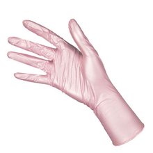 Benovy, Перчатки нитриловые текстурированные на пальцах перламутровые розовые (S, 100 шт.)