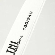 TNL, Пилка для ногтей лодочка 180/240 улучшенное качество (белая, 10 шт.)