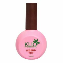 Klio Professional, Top Legend - Топ для гель-лака без липкого слоя (флакон с кистью, 33 мл)