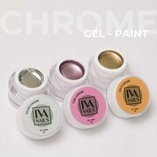 IVA Nails, Гель-краска металлик - Gel Paint CHROME Golden (5 g)