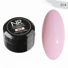 Nail Republic, Cover Pink Base Rubber - Базовое камуфлирующее покрытие с шиммером №14 (шайба, 30 мл.)