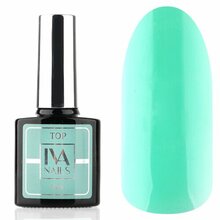IVA Nails, Top Aqua Mint - Цветной топ без липкого слоя (8 мл)