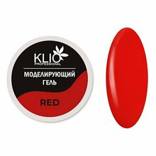 Klio Professional, Цветной моделирующий гель - Red (15 г)