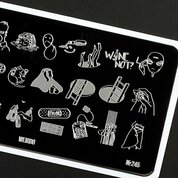 Go Stamp, Пластина для стемпинга 245 Weirdo