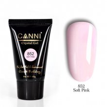 Canni, Crystal PolyGel - Полигель Soft Pink №852 (45 гр.)