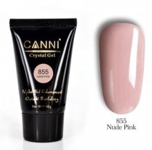 Canni, Crystal PolyGel - Полигель Nude Pink №855 (45 гр.)