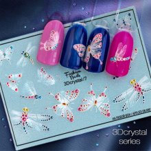 Fashion Nails, Слайдер дизайн - 3D crystal №7