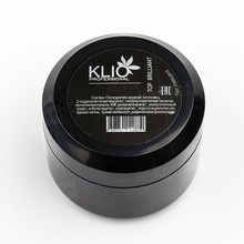 Klio Professional, Top Coat Brilliant - Топ без липкого слоя (с широким горлышком, 50 г.)