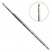 Masura, Скошенная гелевая кисть №4, синтетический ворс, деревянная ручка арт. 523