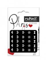ruNail, 3D Наклейки для дизайна ногтей № 1668