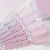 IVA Nails, Shine Rubber Base Камуфлирующая база Warm pink №5 (15 мл)