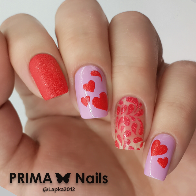 PrimaNails, Трафарет для дизайна ногтей - День Влюбленных