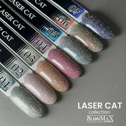 BlooMaX, Laser Cat - Гель лак светоотражающий кошачий глаз №02 (8 мл)