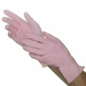 Benovy, Перчатки нитриловые текстурированные на пальцах розовые MYS (XS, 100 шт)