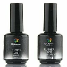 Bloom, Набор Base Rubber (15 мл) + Rubber Top No Wipe (15 мл)