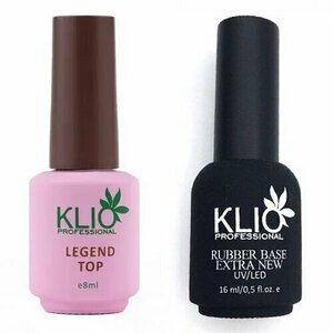 Klio Professional, Набор Top Legend (15 мл) + Extra Rubber Base (16 мл)