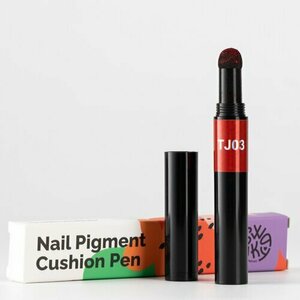 Swanky Stamping, Nail Pigment Cushion Pen Red (красный)