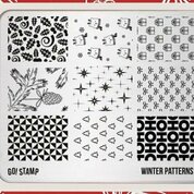 Go Stamp, Пластина для стемпинга 266 Winter Patterns