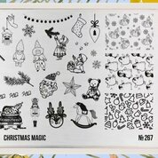 Go Stamp, Пластина для стемпинга 267 Christmas Magic
