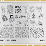 Go Stamp, Пластина для стемпинга 273 Santa's Little Helper
