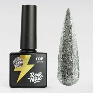 RockNail, Топ светоотражающий без липкого слоя - Rich Top №3 Caviar (10 мл)